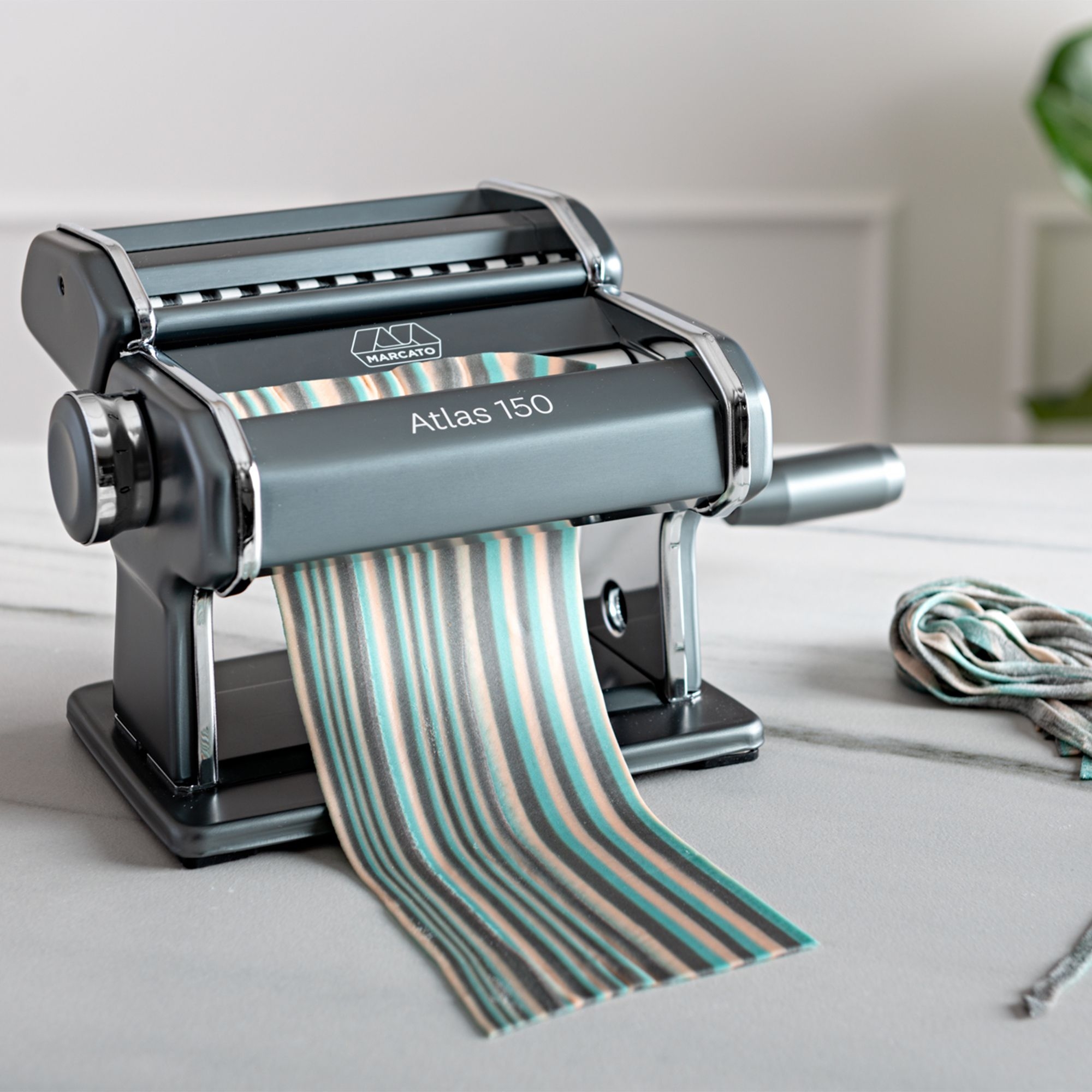 Marcato - Nudelmaschine "Atlas 150 Design" Powder Grey