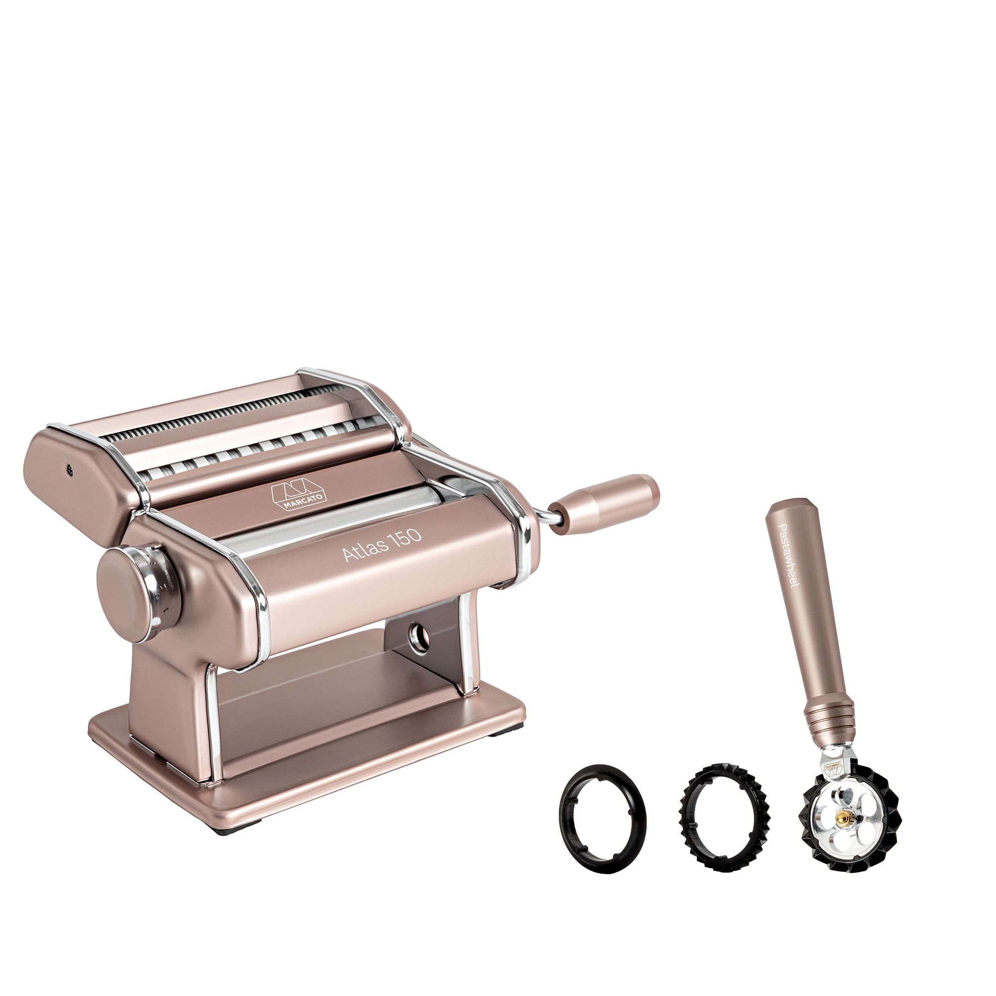 Marcato Atlas 150 pasta maker with cutters rose gold