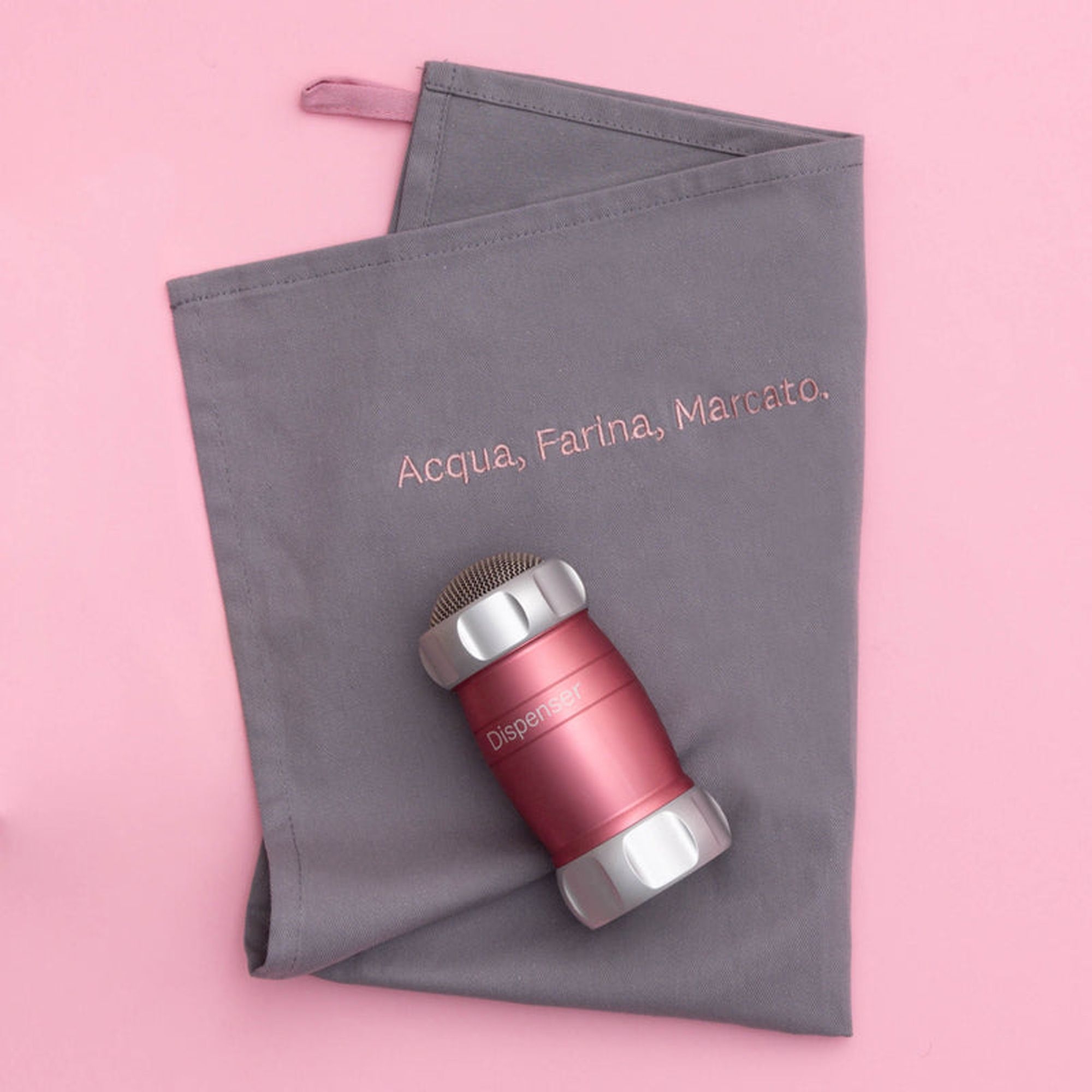 Marcato - Tea towel “Water and flour” - Grey|Rose Marcato - Tea towel “Water and flour” - Grey|Rose
