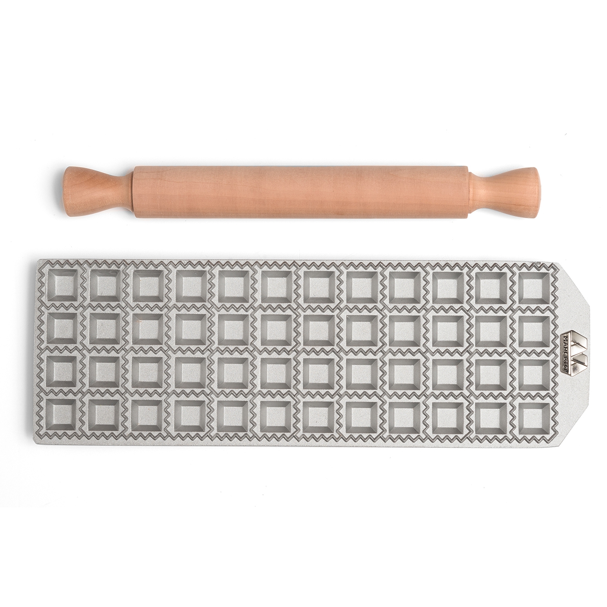 Marcato - Ravioli Tablett - 48 kleine quadratische Ravioli
