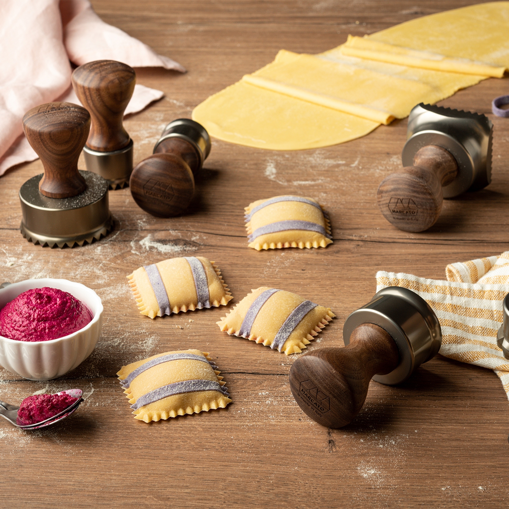 Marcato - Ravioli Cutter Rectangular Zigzag Edge - 60 mm