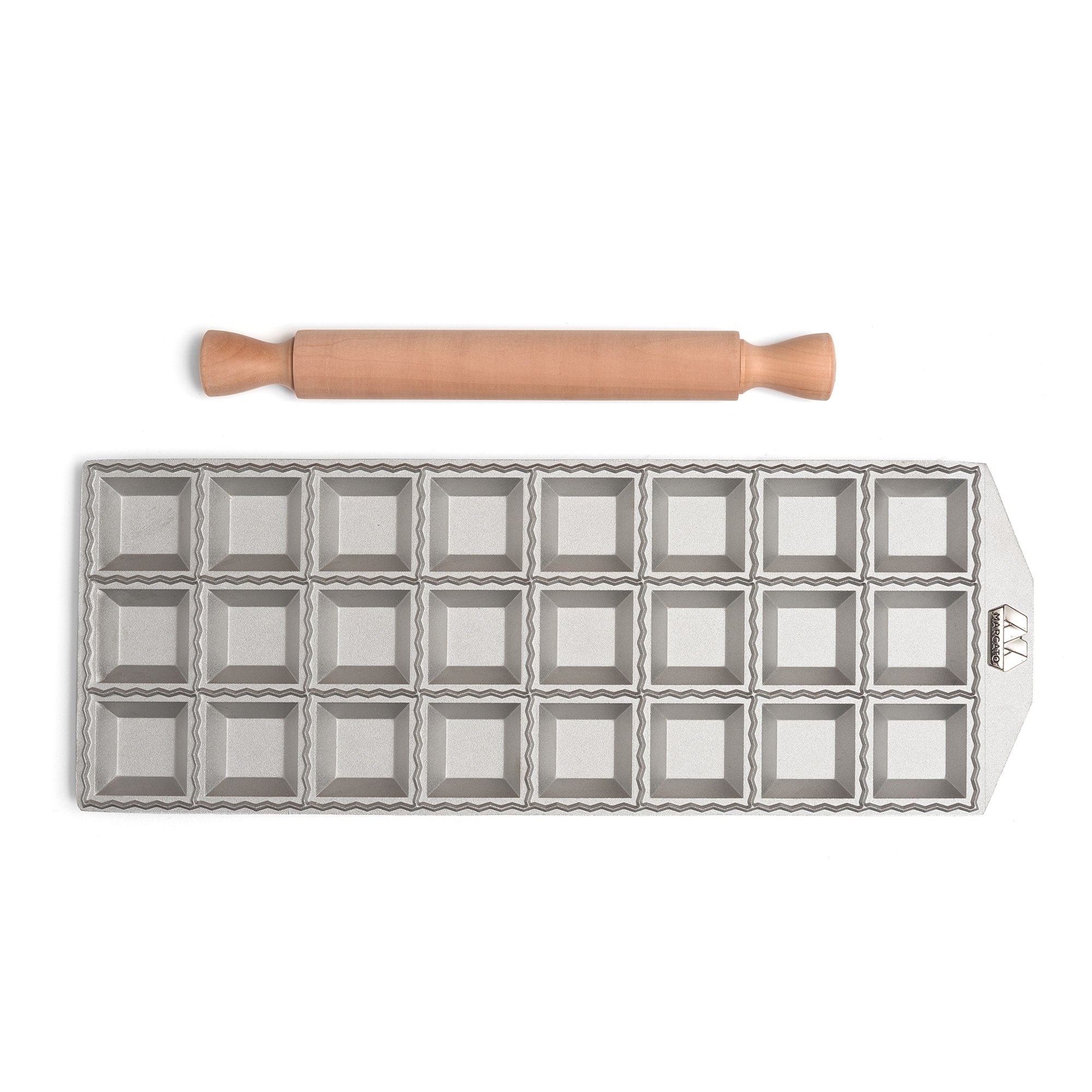 Marcato - Ravioli Tablett - 24 große quadratische Ravioli