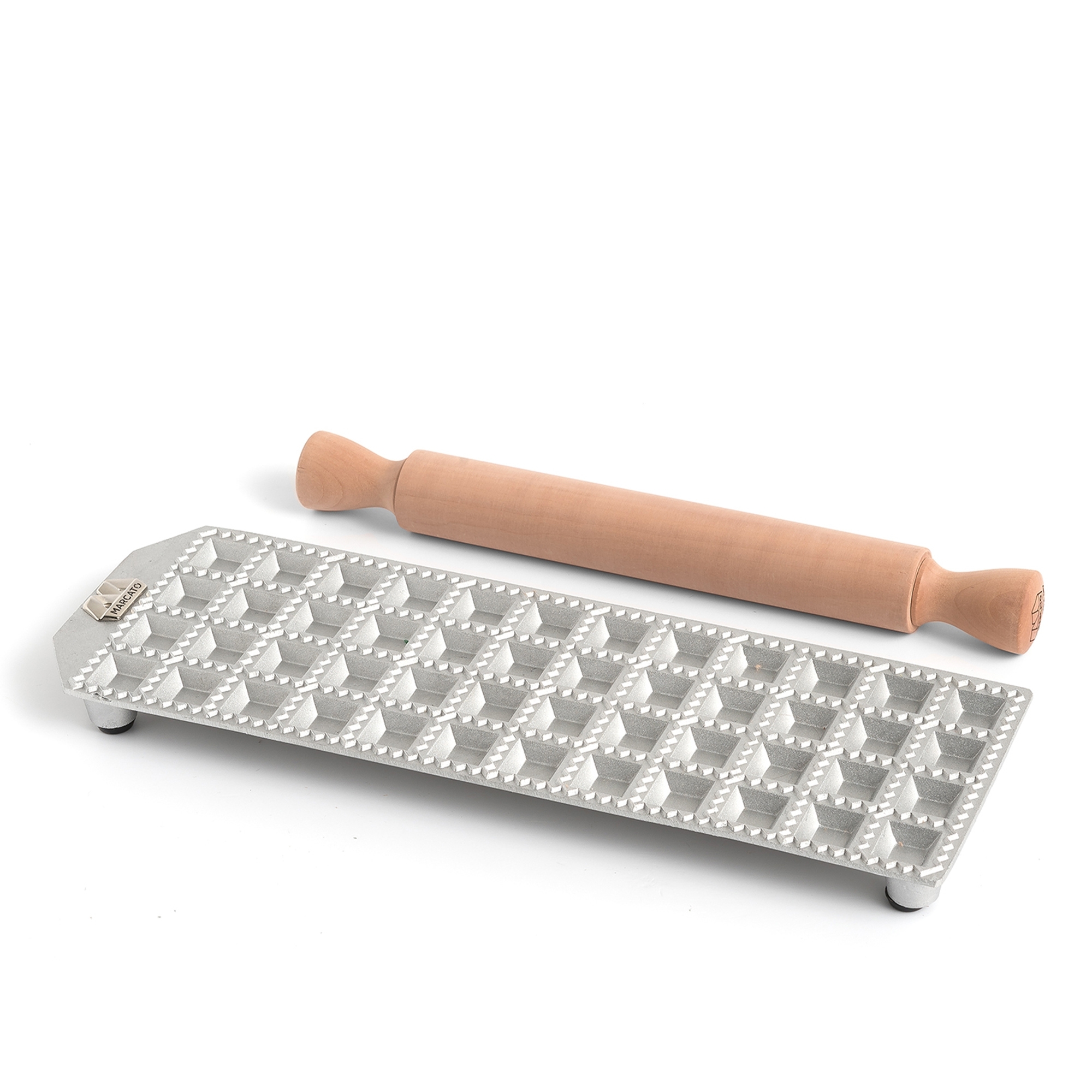 Marcato - Ravioli Tablett - 48 kleine quadratische Ravioli